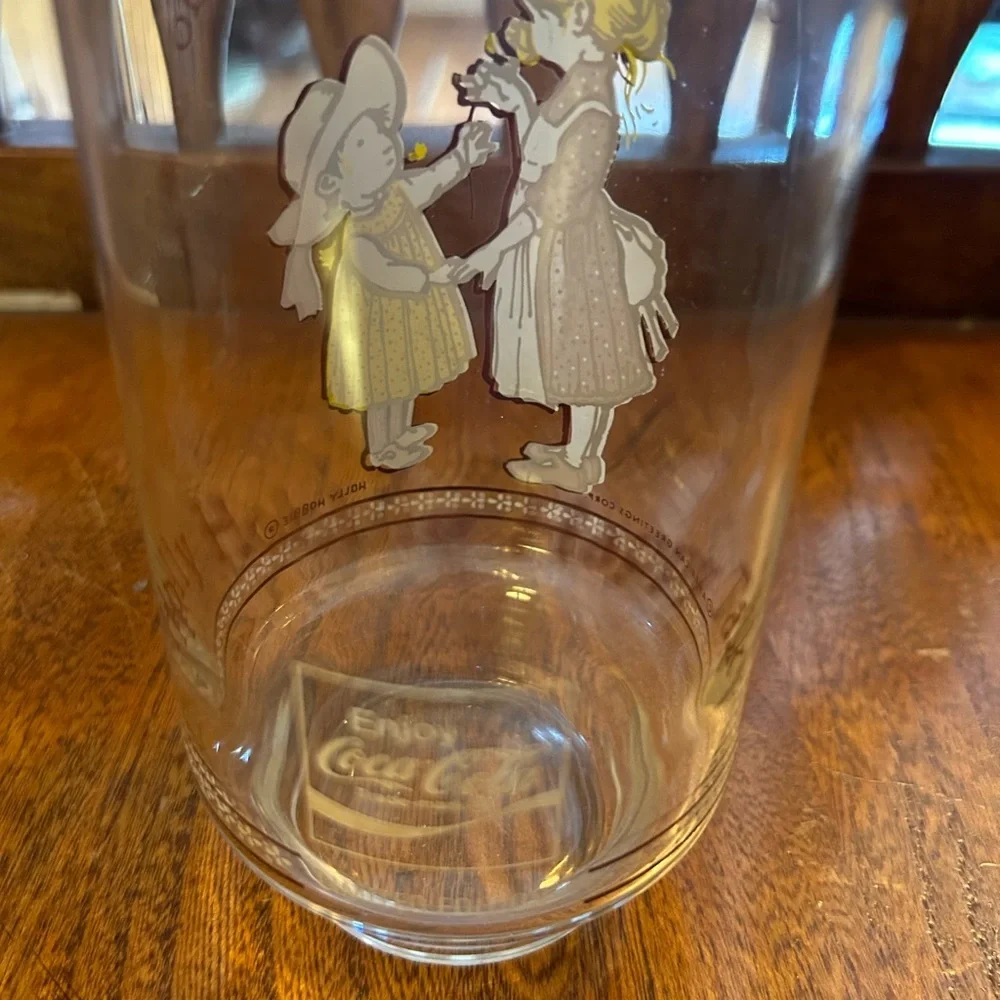 Vintage Holly Hobbie Happy Talk Glass “Love is the little things you do” - Picture 4 of 5